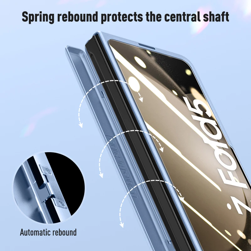 Samsung Galaxy Z Fold5 telefon kılıfı katlanır stand Cilt Menteşe Koruyucu Damla ve Çarpışma Geçirmez Z fold5 telefon kılıfı s - 2