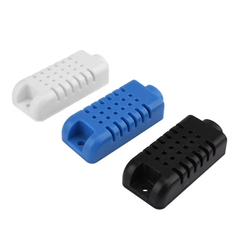 10 Adet Mini Plastik Sıcaklık Nem Sensörü Muhafaza Konut Plastik Enstrüman Muhafazaları 59x26x12mm