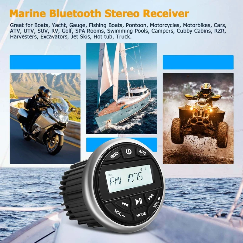 Dijital Stereo alıcı Bluetooth radyo MP3 çalar AM FM radyo USB müzik akışı için - 2