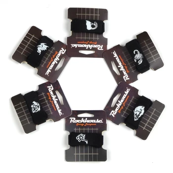 1 adet Gitar Wrap Gitar Bas Diğer Yaylı Çalgılar Yüksek elastik Pamuk Ayarlanabilir Gerilim Siyah Gitar Aksesuarları
