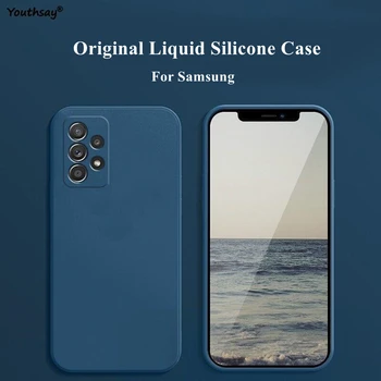Samsung Galaxy A23 Samsung kılıfı Galaxy A23 A53 A33 A54 A34 A13 A52 Kapak Yumuşak Sıvı Silikon Tampon Samsung A53