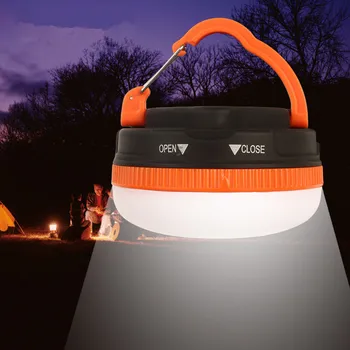 Taşınabilir LED açık kamp ışık açık çadır ışığı çoklu modları geri çekilebilir kanca aydınlatma için uygun LED acil durum ışıkları