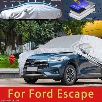 Ford Escape için Açık Koruma Tam Araba Kapakları Kar Örtüsü Güneşlik Su Geçirmez Toz Geçirmez Dış Araba aksesuarları
