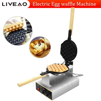 Yeni Teknoloji Otomatik Elektrikli Yumurta Waffle Baker Makinesi Fırın Ekipmanları Yumurta kabarcıklı waffle makinesi