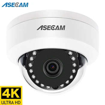8MP 4K IP Kamera POE Açık H. 265 Onvif Metal Kapalı Dome CCTV Gece Görüş 4MP Video Gözetim Kamera