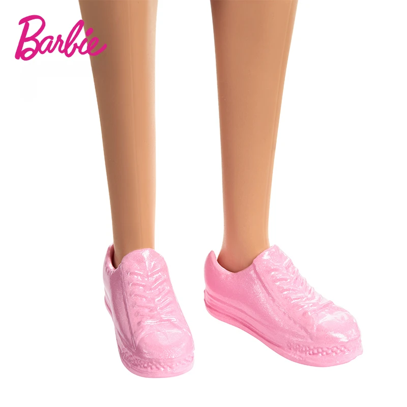 Orijinal barbie bebek Fashionistas Oyuncaklar Kız Sarışın Bebek Malibu Çizgili Kalp Elbise Aksesuarları 1/6 Çocuk doğum günü hediyesi - 3