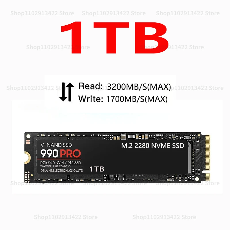 Taşınabilir SSD 4TB 2TB 990 PRO PCIe 4.0 NVMe 4.0 M. 2 2280 yüksek hızlı SSD Dahili Katı Hal sabit disk Dizüstü pc bilgisayar PS4 - 1