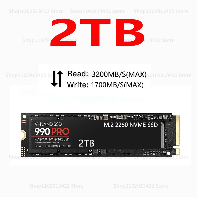 Taşınabilir SSD 4TB 2TB 990 PRO PCIe 4.0 NVMe 4.0 M. 2 2280 yüksek hızlı SSD Dahili Katı Hal sabit disk Dizüstü pc bilgisayar PS4 - 2