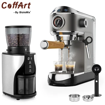 Coffart Tarafından BioloMix 20 Bar Otomatik Espresso Kahve makinesi Makinesi, Süt Buharlı Köpürtücü Değnek, Espresso, Cappuccino, Latte