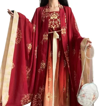 Geleneksel Çin kadın Hanfu Giyim Sahne Kıyafet Cosplay Sahne Giyim Kostüm Firar Elbise İmparatoriçe Takım Elbise