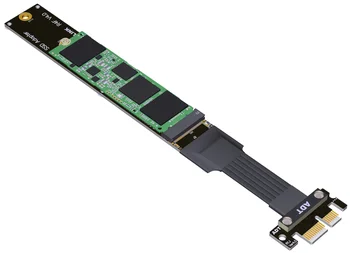 PCIe x1 uzatma kablosu M. 2 NVMe SSD katı hal sürücü adaptör kartı anakart M. 2 anahtar M yuvası