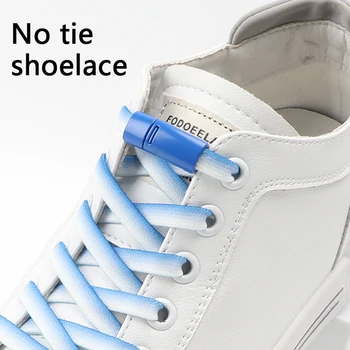 1 Çift Renk Manyetik Kilit Ayakabı bağları Olmadan Düz Elastik Danteller Sneakers Çocuklar Yetişkin Hiçbir Kravat Ayakkabı bağcıkları Ayakkabı Aksesuarları
