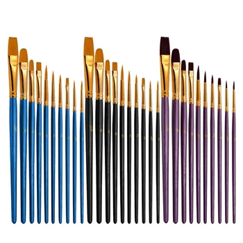 10 adet / takım sedefli renk guaj renk fırça sanatçı yağlıboya çalışma paleti okul için kalem sanat grafiti kırtasiye