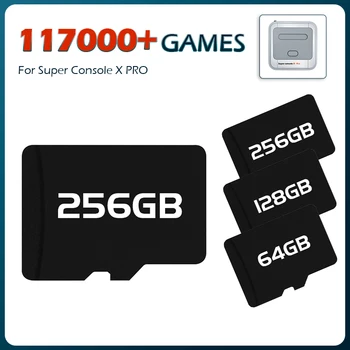 Süper Konsol X PRO Oyun Kartı İçin Kullanılan Süper Konsol X PRO video oyunu Konsolları Dahili 117000 Oyunları PSP / PS1 / NDS / N64