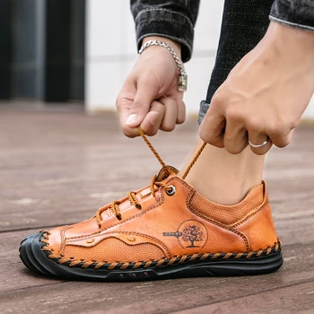 2021 Yeni erkek ayakkabısı Lüks Marka Üzerinde Kayma sürüş ayakkabısı Moda Deri rahat ayakkabılar Klasik Moccasins Loafer'lar Erkekler İçin Büyük Boy