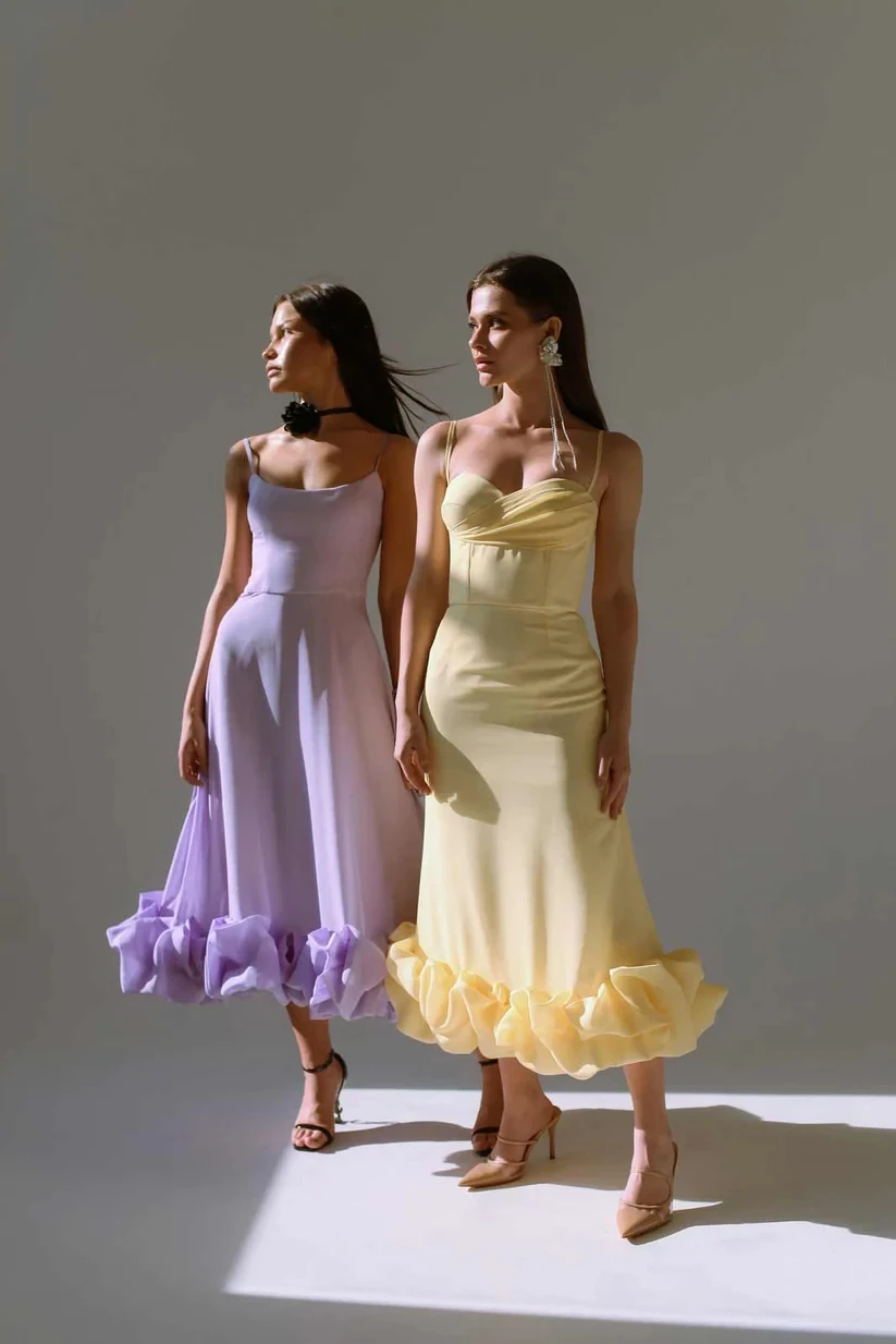 Bodycon uzun elbise Kadınlar için 2023 Trend Seksi Mor Bir Çizgi Boyun A-LİNE Askı Midi Elbiseler Balo Abiye Örgün Parti Vestidos - 1
