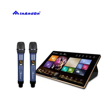 İnAndOn 2022 18.5 5in1 4T Karaoke Makinesi Ev Partisi Yeni Tasarım Dokunmatik Ekran Android sistemi Karaoke Çalar Karaoke Sistemi