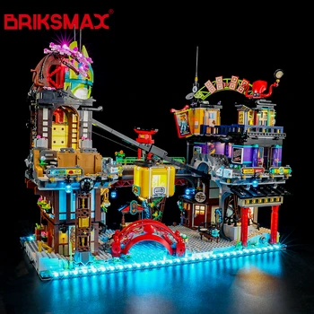 BriksMax led ışık Kiti veya 71799 Şehir Pazarları Yapı Taşları Seti (Dahil DEĞİL Model) tuğla Oyuncaklar Çocuklar için