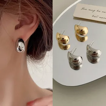 Paslanmaz Çelik Kanca Küpe Kadınlar İçin Pin Minimalist Şık Barok Tarzı Zarif kadın mücevheratı Narin Küpe Hediye 2023