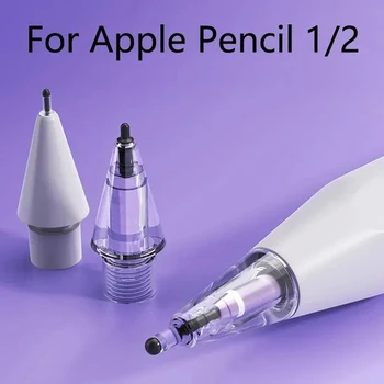 Kalem İpuçları 4B 2B HB Apple Kalem İçin 1/2 Gen Yedek Kristal Elmas İpuçları aşınma Önleyici Stylus Kalem İpuçları Elastik Ucu Dayanıklı