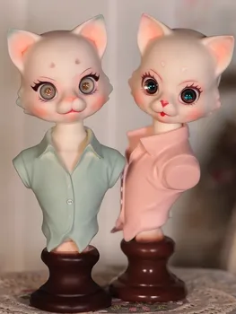 bjd 1/6 oyuncak hayvan kedi kafa dekorasyon hakiki sd gelişmiş reçine ortak bebek masa yeni ürünler