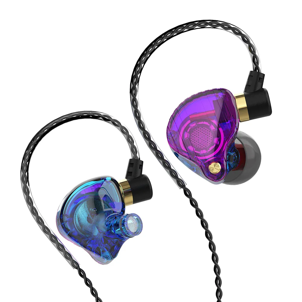 10 Adet SK3 3.5 mm Kablolu Çift sürücülü Kulaklık Stereo Bas Spor Koşu Kulaklık HIFI Monitör Kulaklık Handsfree Mikrofon İle - 5