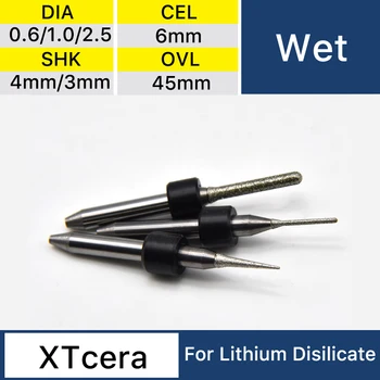 Lityum Disilikat için XTcera 300 Emax Freze Bur Shank 4mm