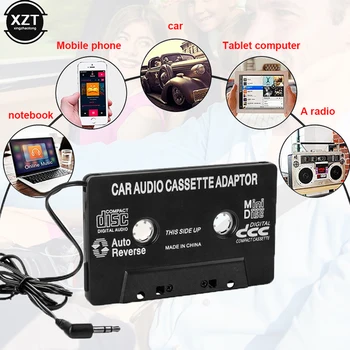 YENİ Aux Adaptörü Araba Teyp Ses Kaset Mp3 Çalar Dönüştürücü 3.5 mm Jack Tak iPod iPhone MP3 AUX Kablosu CD Çalar sıcak satış