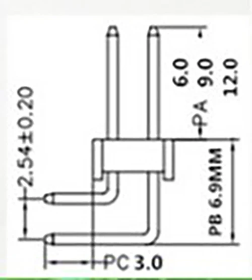 10 adet 2.54 mm 2x40P Sağ Açı RA 90D Çift Sıralı Rohs Altın Kaplama Kırılabilir Kesilebilir PCB Jumper Erkek Pin Header Konnektör - 5