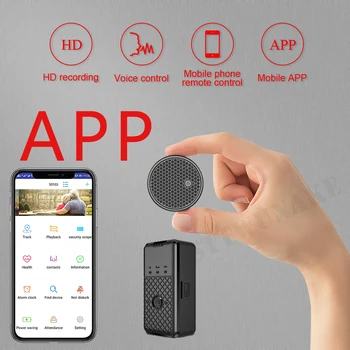 Mobil uygulama Kontrol Ses Kaydedici Ses Aktif Mini Kayıt Cihazı Kulaklık Mikro Ses Dijital Küçük oyuncu