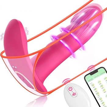 Yeni Bluetooth APP Giyilebilir Külot Vibratör Uzaktan Kumanda Titreşimli Külot Klitoris Stimülatörü Yapay Penis Vibratör Kadınlar için Seks Oyuncakları