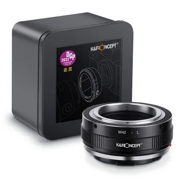 K & F Konsept Lens adaptörü İçin M42 vidalı bağlantı Lens Leica TL TL2 CL SL SL2 Panasonic S1 S1R S1H S5 Sigma fp fpL
