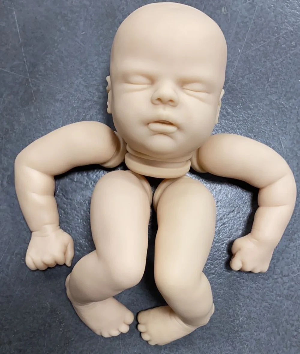 20 inç Bitmemiş Yeniden Doğmuş Bebek Kiti Kiara Boyasız Taze Renk Boş Bebek Kiti ile bez Vücut Yenidoğan Uyku Bebe Reborn - 1
