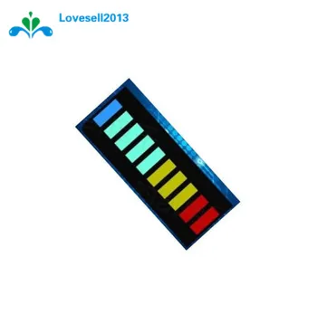 10 Adet / grup 10 segment tam renkli LED çubuk ışık ekran modülü Ultra parlak kırmızı sarı yeşil mavi (RYGB) dıp DIY