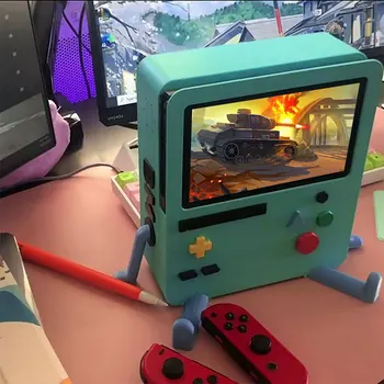 Sevimli Karikatür Taşınabilir masaüstü şarj doku Nintendo Anahtarı Oyun Konsolu için Depolama Tutucu Raf Taşınabilir şarj standı Tabanı
