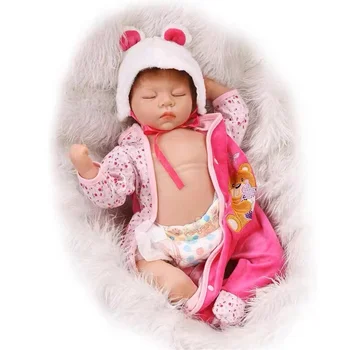 Tam Silikon Yeniden Doğmuş Bebek Erkek Kız Doğum Günü noel hediyesi 18 inç Bebek Bebekler Gerçekçi Gerçekçi