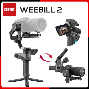 ZHİYUN Weebill 2 El Gimbal Sabitleyici 3-Axis Kamera Gimbal İle Dokunmatik Ekran ve Hızlı Şarj için Canon / Sony / Panasonic / Nikon