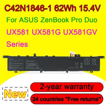 C42N1846-1 dizüstü pil asus için ZenBook Pro Duo UX581GV Duo Pro UX581G Pro Duo UX581GV 0B200-0349000015.4 V 62WH