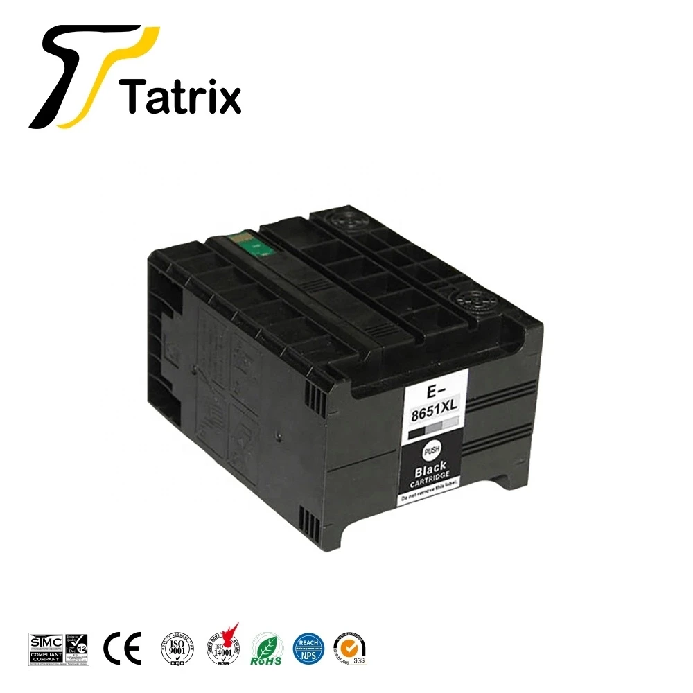 Tatrix T8651XXL T8651XL T8651 8651 Premium Siyah Uyumlu Yazıcı Mürekkep Kartuşu için Epson WorkForce Pro WF-M5191 WF-M5693 - 1