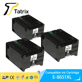 Tatrix T8651XXL T8651XL T8651 8651 Premium Siyah Uyumlu Yazıcı Mürekkep Kartuşu için Epson WorkForce Pro WF-M5191 WF-M5693