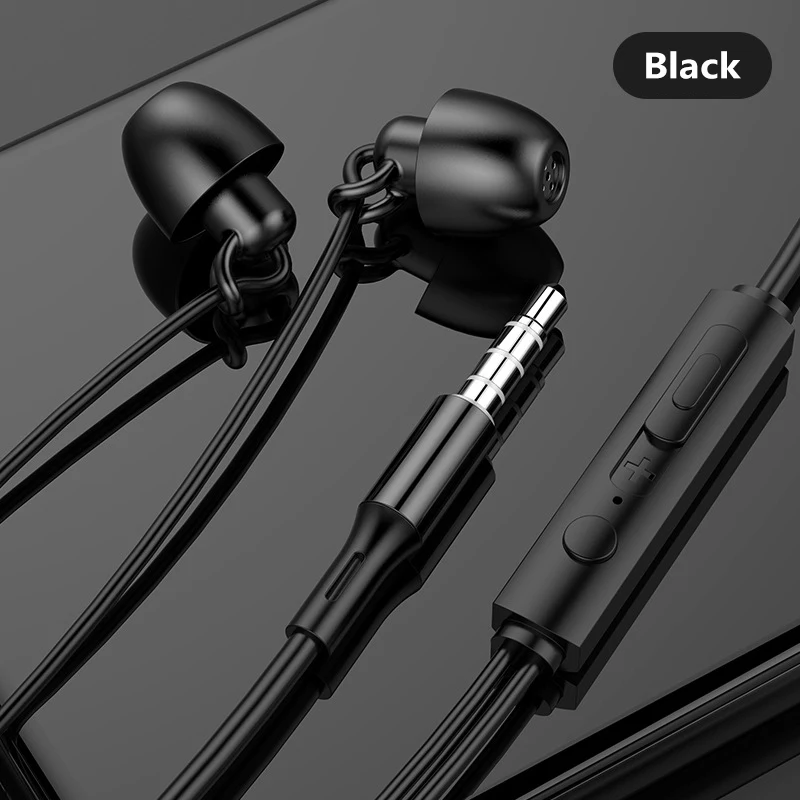 Kulaklıklar Kulak Kulakiçi Kablolu Anti-gürültü Ultra yumuşak 3.5 mm Mic Kulaklık Gürültü iPhone Samsung Huawei Xiaomi - 1