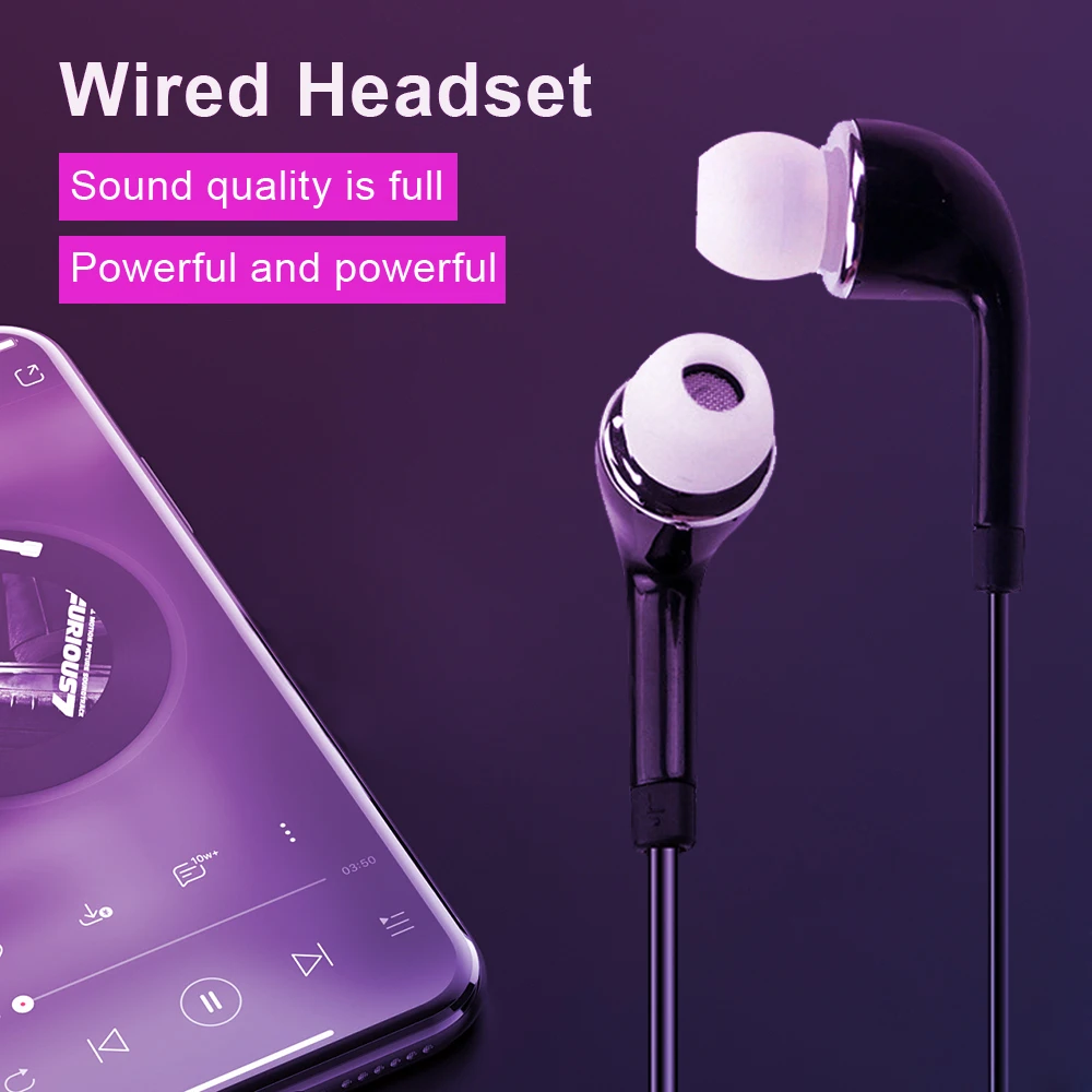 Kulaklıklar Kulak Kulakiçi Kablolu Anti-gürültü Ultra yumuşak 3.5 mm Mic Kulaklık Gürültü iPhone Samsung Huawei Xiaomi - 4