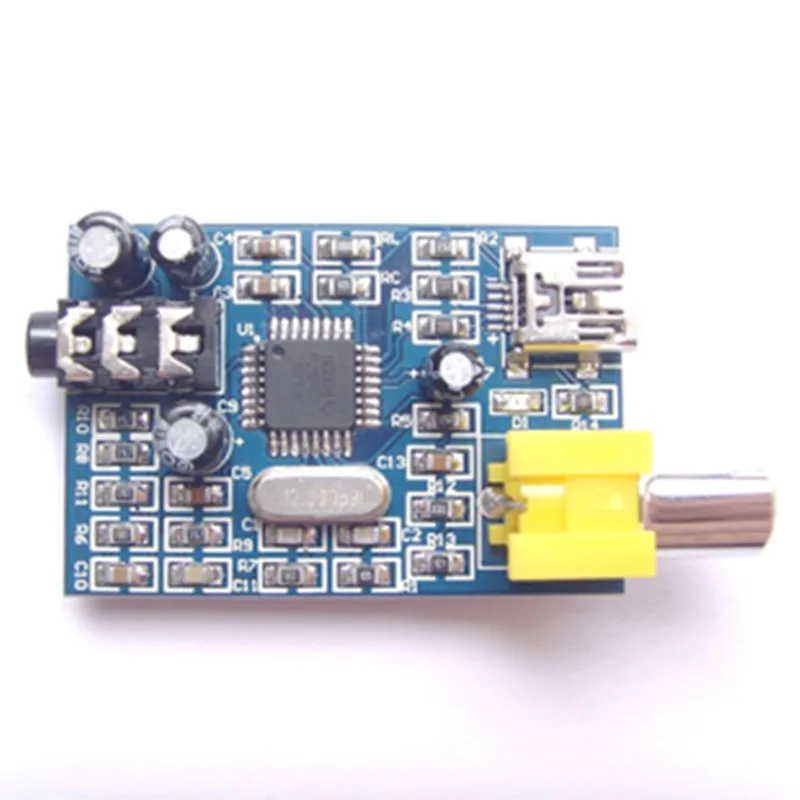 Yüksek kalite USB DAC PCM2707 ses modülü ile S / PDIF arabirim modülü sensörü - 3