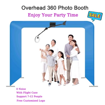 Top Spinner Otomatik 360 Photobooth Havai Destek 7-12 Kişi Ücretsiz özel logo 360 Video Fotoğraf standında Uzaktan Kumanda İle