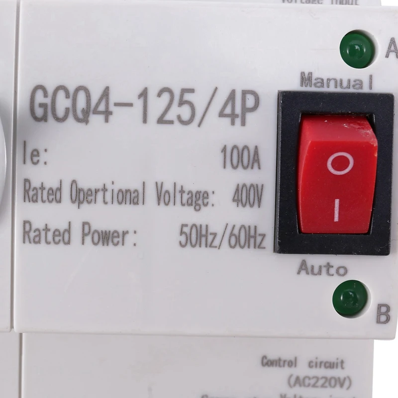 3X MCB Tipi Çift Güç Otomatik Transfer Anahtarı 4 P 100A ATS Devre kesici Elektrik Anahtarı - 1
