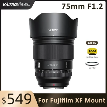 Viltrox 75mm F1. 2 APS-C Otomatik Odaklama Kamera Lens Fujifilm FX X-T5 Fuji X Dağı Sony E A74 A73 Dağı Nikon Z Z5 Z7 Kameralar Lens