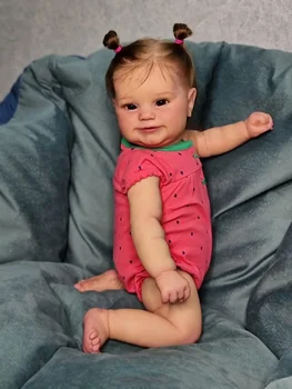 FBBD 60CM Reborn Yürümeye Başlayan Popüler Sevimli Kız Maddie Bebek el Kök saç Yumuşak Sarılın Vücut Yüksek Kaliteli Bebek