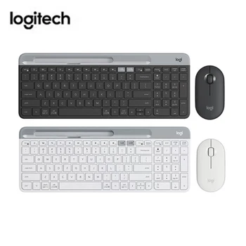 Logitech K580 2.4 G kablosuz bluetooth Klavye Orijinal Çoklu Cihaz Çift Modlu Taşınabilir pc bilgisayar Tablet cep telefonu