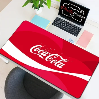 Coco-cola Büyük Mouse Pad Hızlı Bilgisayar Ofisleri sümen Mousepad Gamer Klavye Oyun Aksesuarları Dolabı Pc Xxl 900x400 Fare