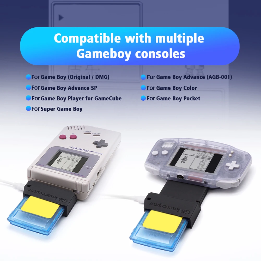 GameBoy GBC Gba GBP video oyunu Yakalama Kartı GB Interceptor Dahili Ahududu Pi rp2040 Çip Yakalama Video Adaptörü Konsolu - 2